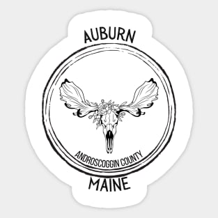 Auburn Maine Moose Sticker